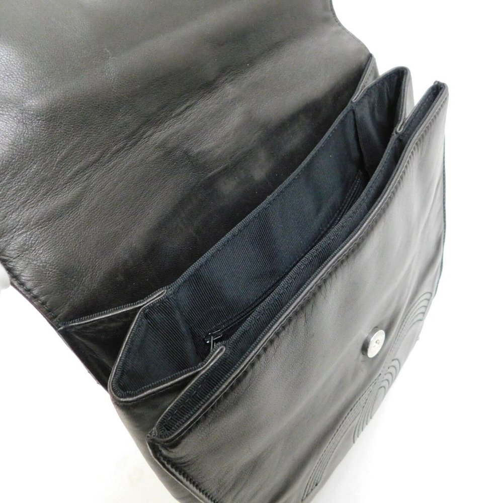 MINT! CHANEL BLACK LEATHER BACKPACK! RARE! - Picture 8 of 9